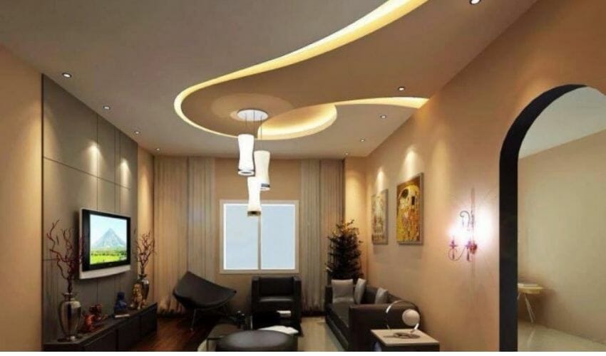 5 False Ceiling Design Types For A Charming Living Room