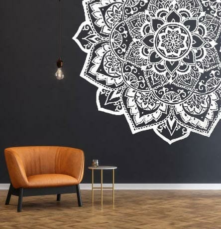 Mandala on wall design