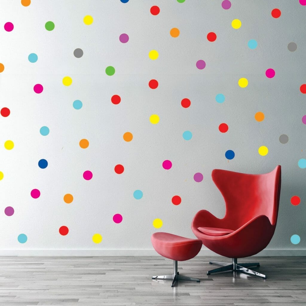 Polka Dot Wall Painting Design