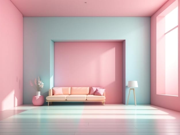 Modern wall color decor. Cool room colors